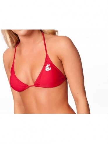Tops Washington State University Bikini - Crimson - C611KNQ4ZS1 $28.25