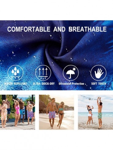 Board Shorts Mens 3D Printed Swim Trunks Quick Dry Summer Surf Board Shorts Swimwear Pants - CQ18T7O44MI $29.96
