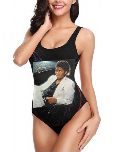 One-Pieces Michael Jackson Thriller Woman's One Piece Training Swimsuit Swimwear Bathing Suit - C219CIOSW5L $46.31