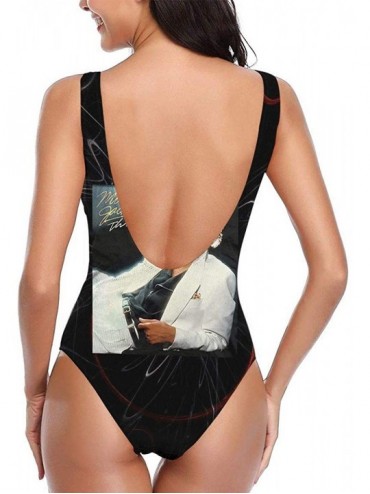 One-Pieces Michael Jackson Thriller Woman's One Piece Training Swimsuit Swimwear Bathing Suit - C219CIOSW5L $20.65