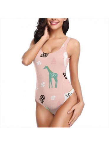 One-Pieces Women's One Pieces Swimsuits Guns Printed Beach Suits with Soft Cup - Color_18 - CM18SYX0EN5 $45.72
