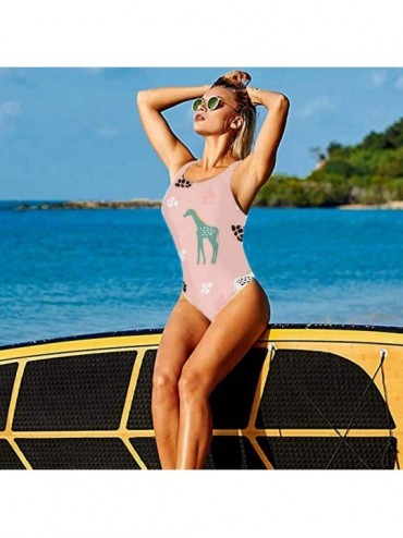 One-Pieces Women's One Pieces Swimsuits Guns Printed Beach Suits with Soft Cup - Color_18 - CM18SYX0EN5 $28.04