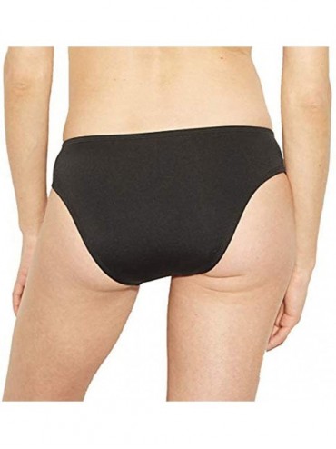 Bottoms Women's Hipster Bikini Bottom - Black/Blue - CW1950MTCLC $21.20