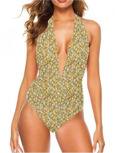 Cover-Ups Triangle Bikini Sets Flower Motifs Comfortable- Cute and Sexy - Multi 11 - CZ19CA84ONI $35.27