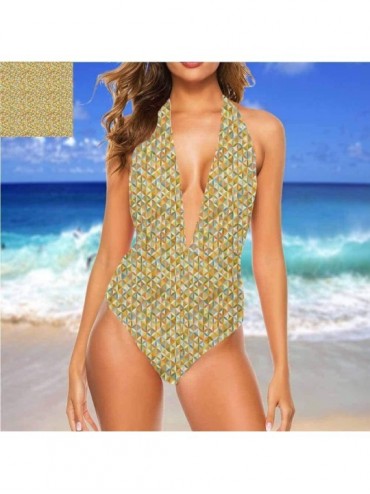 Cover-Ups Triangle Bikini Sets Flower Motifs Comfortable- Cute and Sexy - Multi 11 - CZ19CA84ONI $35.27