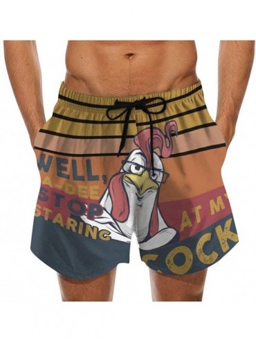 Racing Summer Men's Beachwear Shorts Drawstring Printed Boardshorts Work surf Swimming Casual Trouser Pants - Orange a - CF19...