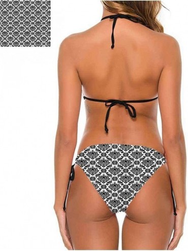 Sets Bikini Set Swimsuits Bikini Swimsuit Beachwear Ancient Baroque Crown - Multi 17 - CY190EYLGSL $32.46