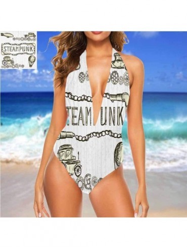 Tops Athletic Training Bathing Suit Sketch Jungle Great Fashion Piece - Multi 20 - CF19D3UH0ZL $53.59