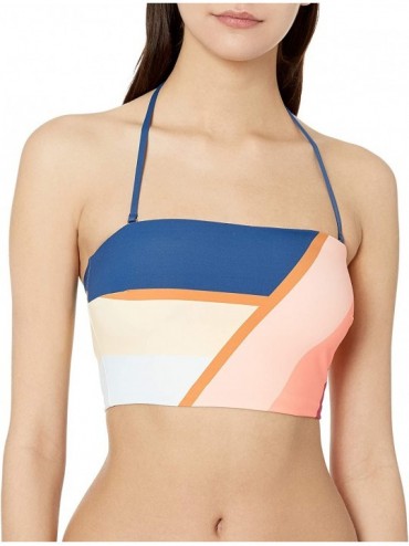 Tops Women's Sunsetters Block Bandeau Bikini Top - Peach - CS18W50NHSS $56.38