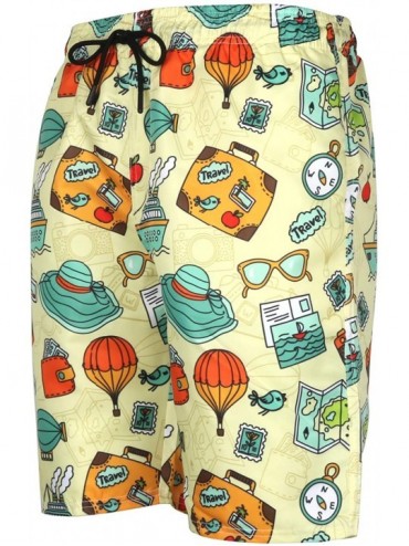 Board Shorts Men's Casual Print Swim Trunks Quick Dry Beach Summer Boardshorts - Multicolored 14 - CQ18QX5OL35 $19.22