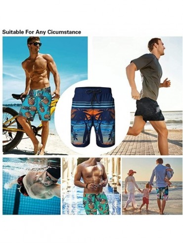 Trunks Men's Cool Swim Trunks Quick Dry 3D Printed Casual Hawaiian Mesh Lining Beach Board Shorts with Pockets M-XXL - Unicor...