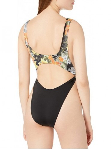 One-Pieces Junior's Tropic Like Its Hot Monokini One Piece Swimsuit - Multi - CH185QH4WYM $43.83