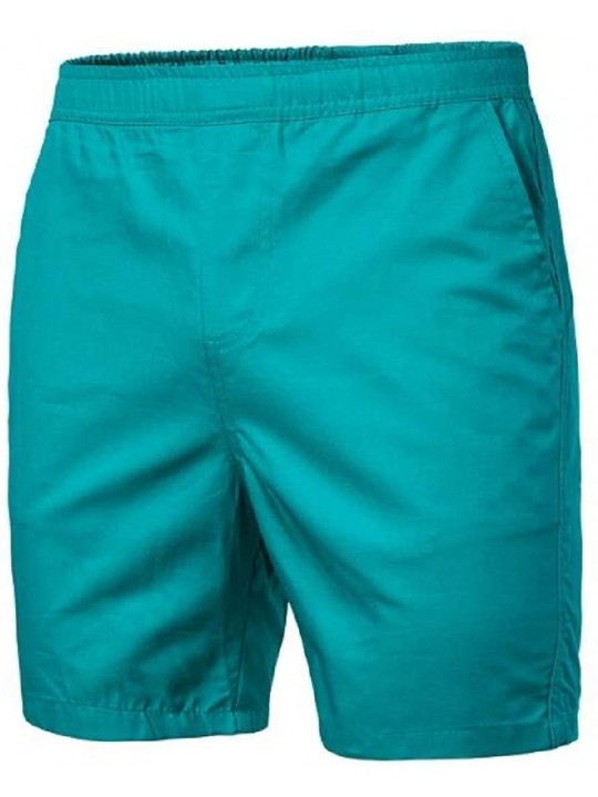 Board Shorts Men Summer Beach All Match Trendy Plain Loose Casual Shorts - 1 - CL18WXIWSHK $19.78