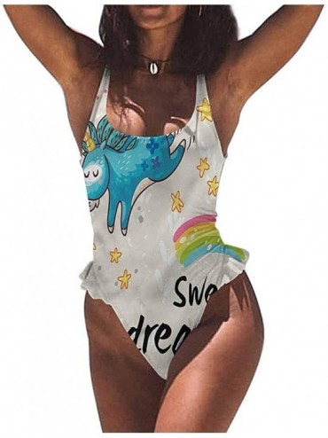 Bottoms Two Piece Swimsuits Sweet Dreams- Sleeping Animals Very Cute and Strappy - Multi 09-one-piece Swimsuit - CQ19E7H948E ...