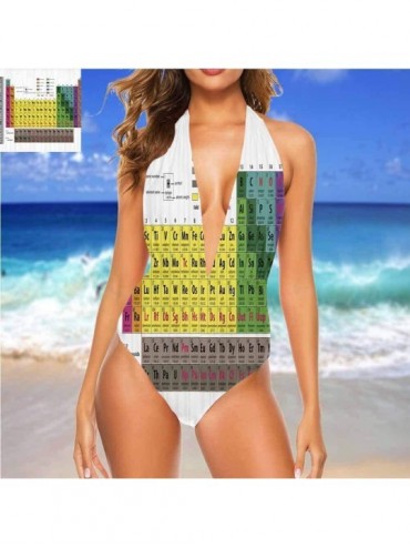 Cover-Ups Thong Triangle Bikini Set Cheerful Smiling Characters for You or As A Gift - Multi 28 - C919CA3NMK7 $36.85