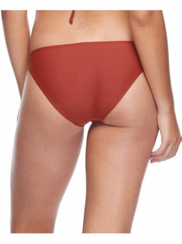 Tankinis Women's Smoothies Basic Solid Fuller Coverage Bikini Bottom Swimsuit - Smoothie Spice - CD18Z05EIAA $20.90