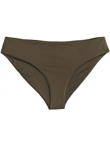 Bottoms Seamless Natural and Moderate Back Coverage Classic Bikini Bottom Bathing Swimwear for Women - Taupe - CC18QLHWRIX $4...