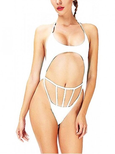 Sets Women Two Piece Swimsuits Ruffled Strappy Bikini Set Multitudinous Bathing Suits - A Style(white) - CY18W58ACSH $25.75