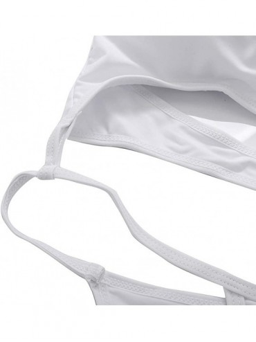 Sets Women Two Piece Swimsuits Ruffled Strappy Bikini Set Multitudinous Bathing Suits - A Style(white) - CY18W58ACSH $13.57