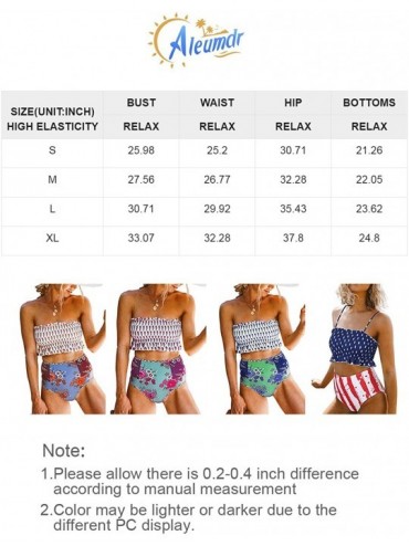 Sets Womens 2 Pieces Bandeau Bikini Swimsuits Off Shoulder High Waist Bathing Suit - F White - CT18QSYOAKR $32.62