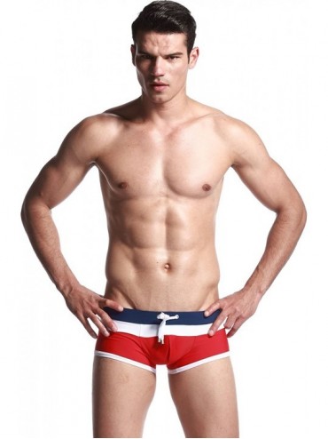 Briefs Mens Low Rise Sexy Swimwear Boxer Brief Trunks 3 Colors - 2347 - CL11K9NY53X $22.29