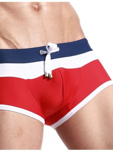 Briefs Mens Low Rise Sexy Swimwear Boxer Brief Trunks 3 Colors - 2347 - CL11K9NY53X $22.29