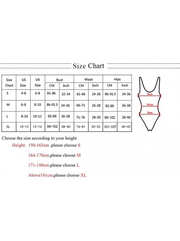 One-Pieces One Piece Swimsuit with High Cut and Low Back for Women Bathing Suits - White-2 - C818STCDH4O $33.05