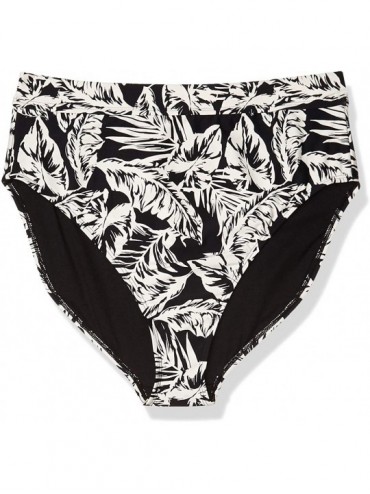 Tankinis Women's High Leg Bikini Bottom- Tropical Twist- Extra Large - CY195LZ9RME $10.11